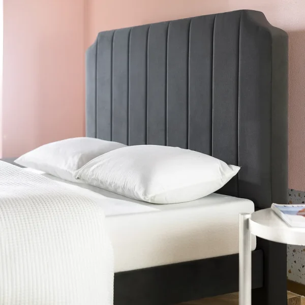 Dunphy Velvet Upholstered Modern Bed - Image 3
