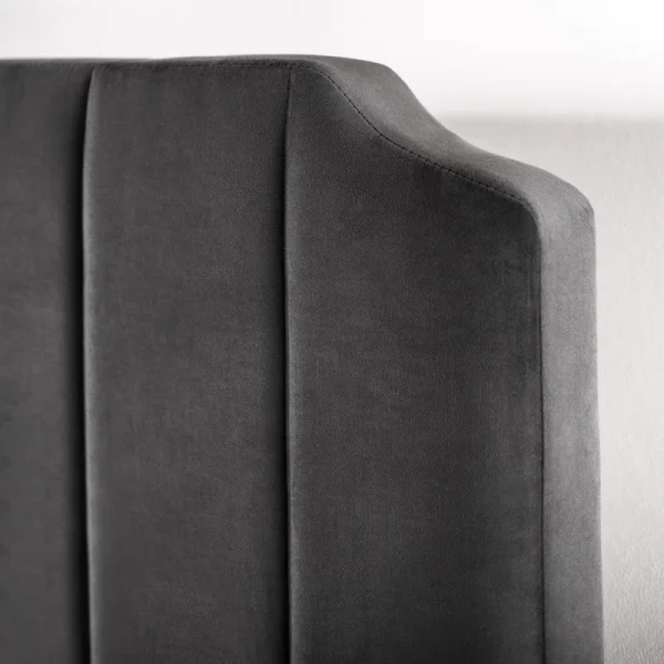 Dunphy Velvet Upholstered Modern Bed - Image 2