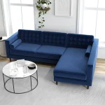 Maumee 2 - Piece Velvet Sectional Sofa