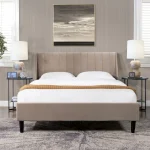 Aspen Vertical Tufted Headboard Bed