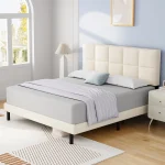 Classic Square Tufted Design Headboard Bed