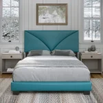 Cornerstone Upholstered Faux Leather Bed