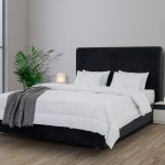 Cross Tufted Headboard Bed