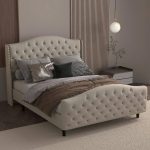 Berber Fleece Velvet Upholstered Bed