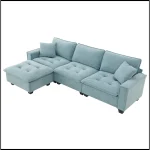 Kilitty Modern Sectional Sofa With Ottoman