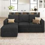 L Shaped Modular Sectional Pull Out Sofa
