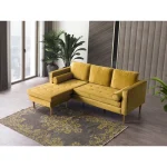 Rycroft Velvet Upholstered Sectional Sofa