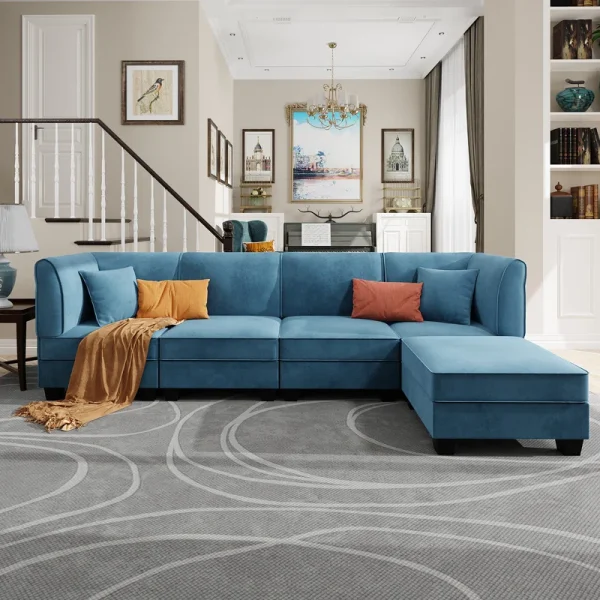 Wade Audrye 5 - Piece Upholstered Sectional