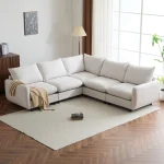 White Sand L-Shape Modular Sectional Sofa